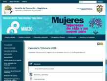 Tablet Screenshot of concordia-magdalena.gov.co
